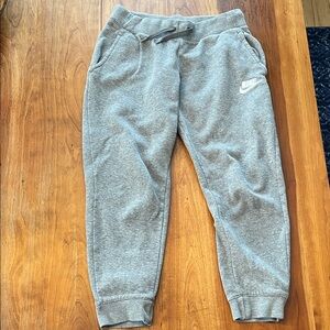 Nike Youth Heather Grey Jogger Sweatpants